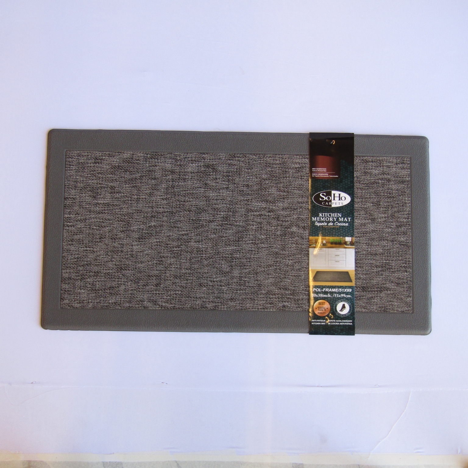 ALFOMBRA PARA COCINA GRIS - 51X99CM - Feria Asunción