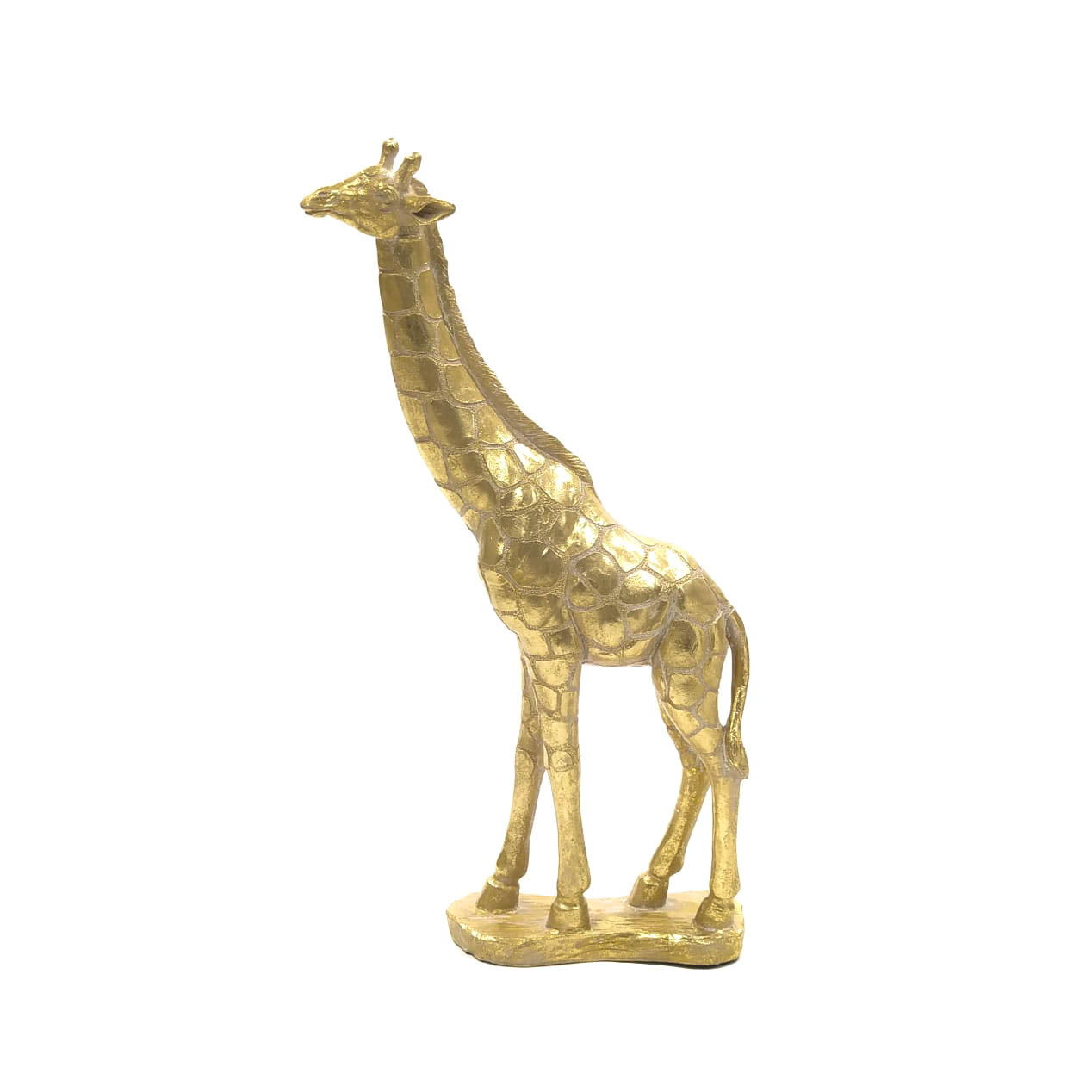 FIGURA JIRAFA DE CERAMICA DORADO - DORADO - 40X16CM - Feria Asunción