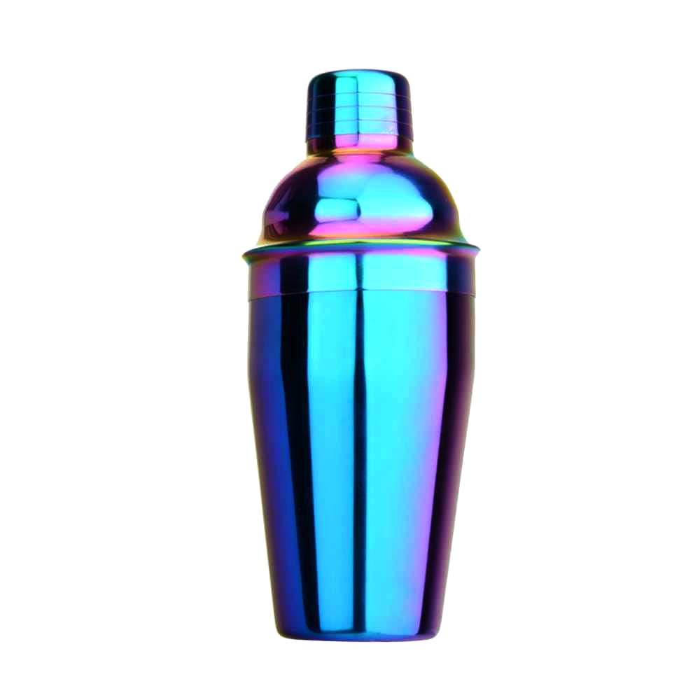 MEZCLADOR DE METAL TORNASOLADO PARA TRAGOS - TORNASOLADO - 500ML