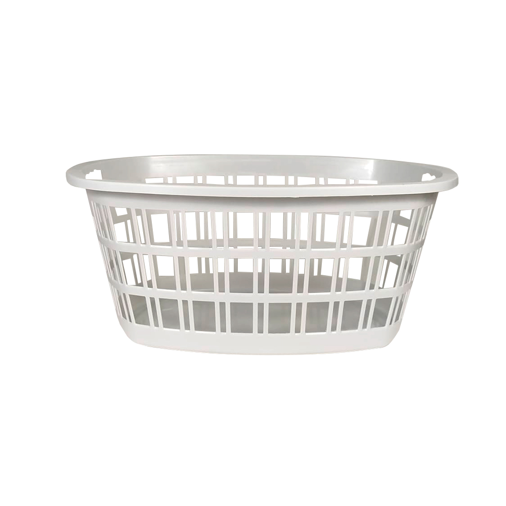 CESTA PARA LAVANDERIA OVALADA - GRIS CLARO - 59X44.5X25.5CM - Feria